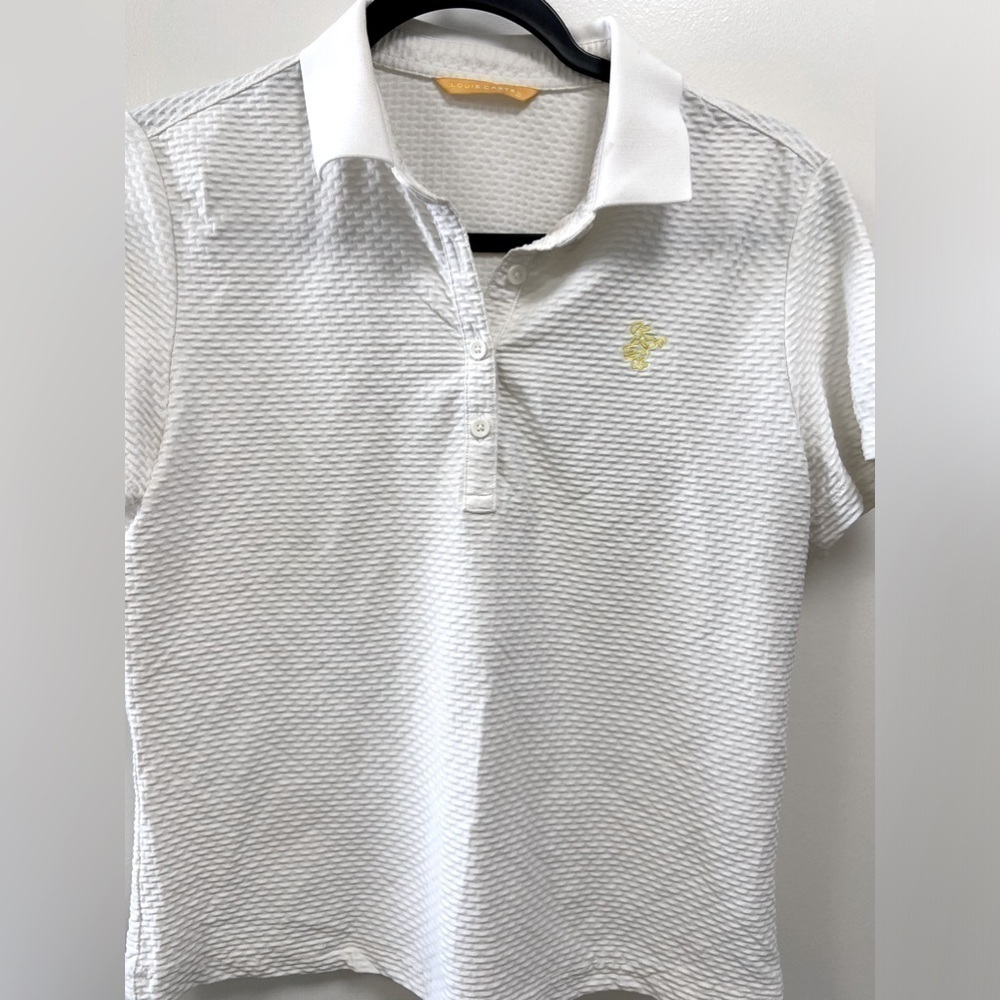 Louis castel Womens small golf shirt white Louis castel